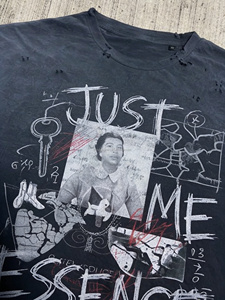 HG Short en molleton français 180g pour homme, coupe ample, léger, style streetwear, 100% coton, effet délavé vintage, avec logo personnalisé imprimé - Product Image 3