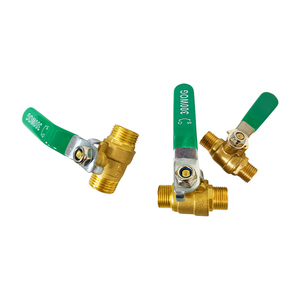 วาล์วบอลทองเหลืองขนาดเล็กคุณภาพสูง 1/4" เกลียวสำหรับน้ำมันและอากาศ -001 - Product Image 2