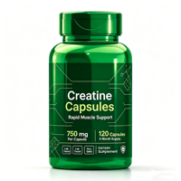 Capsules de créatine monohydrate pour adultes, renforcement musculaire et amélioration des performances, récupération, compléments sportifs