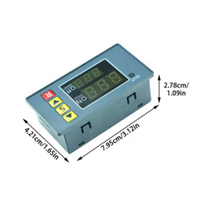 Relais temporisé numérique cyclique T3231 AC110-220V 12/24V avec affichage LED, interrupteur de contrôle de minuterie cyclique