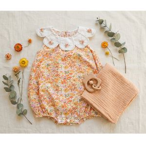 Floral Baby Girl Dress with Embroidered Peter Pan Collar Soft Cotton Sleeveless Dress for Summer Cute & Comfortable <b>Toddler</b> Wear - Product Image 1