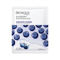Masque facial hydratant aux fruits pour le soin de la peau, qualité spa, à la myrtille, à l'aloe vera, aux algues et au concombre