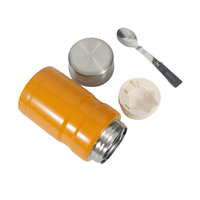 Boîte à lunch isotherme en acier inoxydable de 500 ml pour adultes, écologique, isolation thermique de 6 à 12 heures, boîte cadeau pour la rentrée scolaire avec couvercle