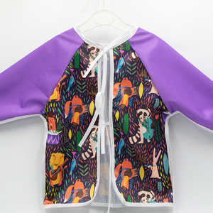 Gros Enfants Burp tissu Alimentation Bavoir avec Poche à Manches Longues Imperméable à l'eau Bavoirs Bébé - Product Image 6