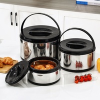 Ensemble de boîtes repas isothermes en acier inoxydable avec seau à thé au lait, chauffe-plats, tasses, cuillères et cafetière – Ensemble familial 19 pièces