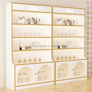 Cosmetische Vitrinekast Schoonheidssalon Nagelkast Glazen Deur Huidverzorgingsproducten Planken Meerlaagse Planken