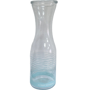 Caraffa in Vetro Trasparente Capacità 1 Litro Dimensioni 96x27.5h Accessorio Decorativo per Articoli da Bar - Product Image 2