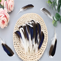 Plume de canard gris naturel teint pour artisanat Arts bricolage coiffure chapeau Costume accessoire carnaval fête mariage maison Halloween décor