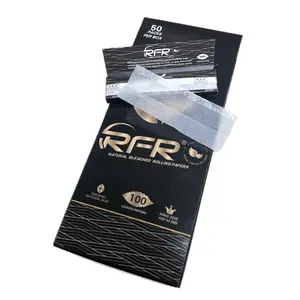 Rouleau de papier de riz Super RFR Original 100 feuilles Papier à rouler Premium à combustion lente gomme arabe