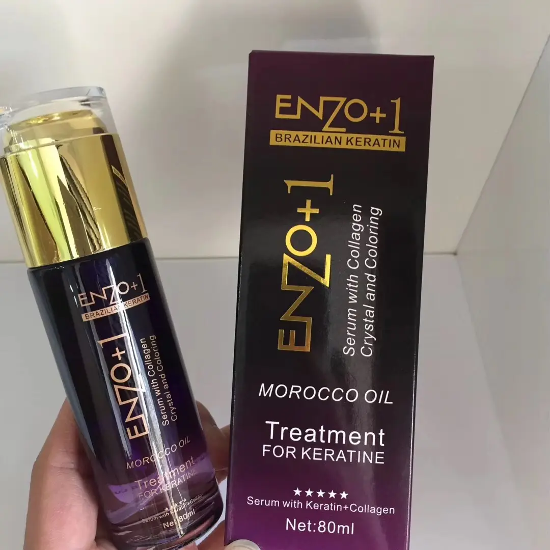 ENZO + 1 Brazil Keratin Collagen 80Ml Tóc Huyết Thanh Điều Trị Với Argan Dầu Morocco Cho Tóc