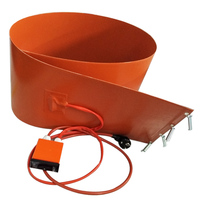 Calentador de tambor de silicona 200L 55 galones con termostato ajustable controlador de temperatura digital