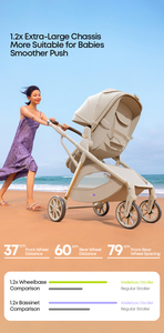 Poussette double pour jumeaux, divisible, pour deux bébés - Product Image 2