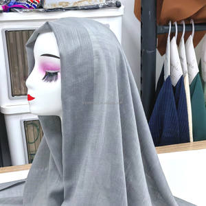 100% Rayonne Tissu Noir Crêpe Motif Slub Foulard 80GSM 160CM Largeur Tissé Technique 100% Rayonne Matériel - Product Image 1