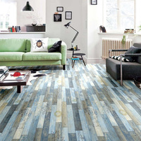 Revêtement de sol en PVC, imitation carrelage céramique, imperméable, antidérapant, pour usage intérieur, qualité supérieure, stratifié PVC
