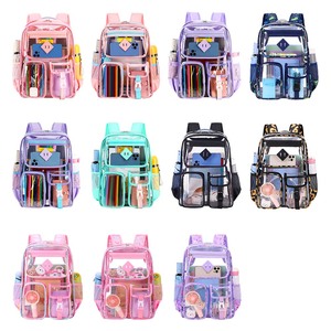 <span class=keywords><strong>Zaino</strong></span> Scolastico Trasparente in PVC con Multi Tasche <span class=keywords><strong>per</strong></span> <span class=keywords><strong>Scuola</strong></span> <span class=keywords><strong>Media</strong></span>, Fornitore all'Ingrosso - Product Image 2