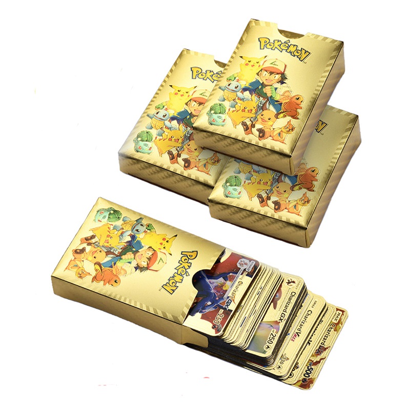 55PCS English Gold