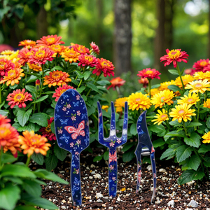 Ensemble d'outils de jardinage manuels en alliage d'aluminium, personnalisable OEM, comprenant une pelle, une fourche et des ciseaux pour le sol - Product Image 6