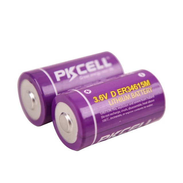 Lithium Battery D Size Er34615M Lisocl2 Battery Primary Lithium Battery Lisocl2 3.6v 14ah