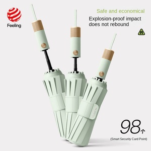 Paraguas Automático Doble Uso para Mujer, Protección Solar y Contra la Lluvia, Reforzado y con Protección UV para Estudiantes - Product Image 2