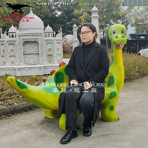 Sièges en fibre <span class=keywords><strong>de</strong></span> verre dessin animé Animal dinosaure Statues parc banc d'amusement centre commercial décoration <span class=keywords><strong>photographie</strong></span> accessoires - Product Image 6