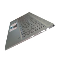 Clavier rétroéclairé argenté pour ordinateur portable HP Pavilion 14-CE Series, combo rétroéclairé LED avec repose-poignets, composants pour ordinateur portable