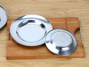 Bandeja para Servir de Acero Inoxidable, Ecológica, Apta para Lavavajillas, Multifuncional, Plana y Profunda, para Barbacoa, Dumplings, para Cafetería - Product Image 4