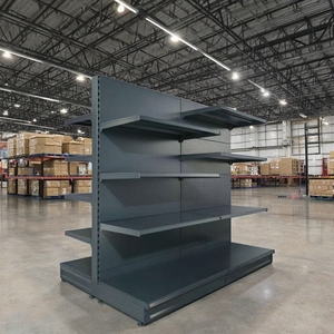 Étagère de <span class=keywords><strong>supermarché</strong></span> métallique robuste avec plaque de pied détachable, 5 étagères, capacité de 80 à 130 kg, style marché <span class=keywords><strong>allemand</strong></span> - Product Image 6