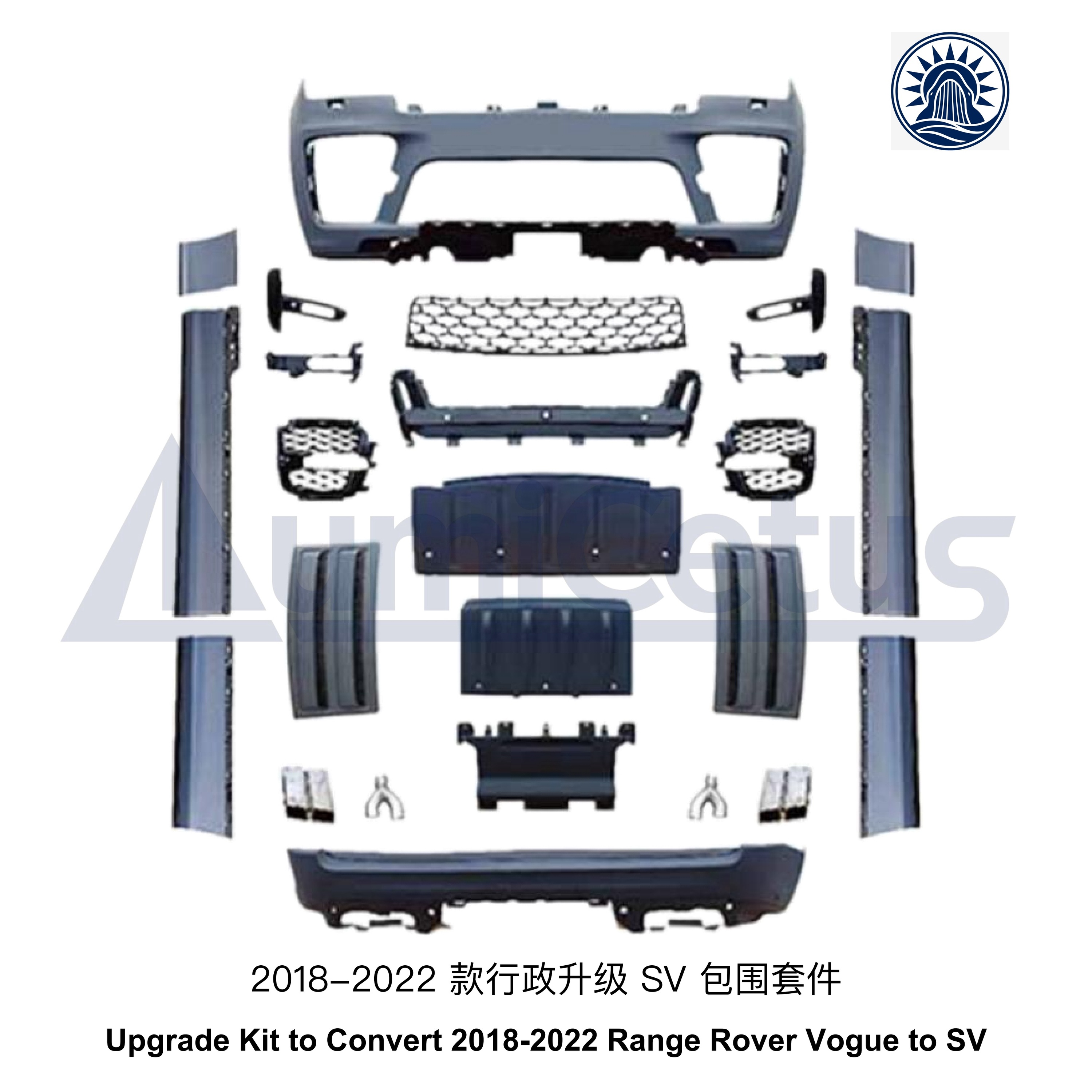 Kit de mise à niveau pour convertir un Range Rover Vogue 2018-2022 en SV