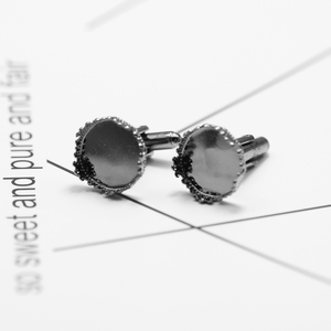 Bouton de fermeture blanc 14mm réglage <span class=keywords><strong>ong</strong></span> manches boutonné dos résultats bouton de manchette bouton de manchette simple - Product Image 6