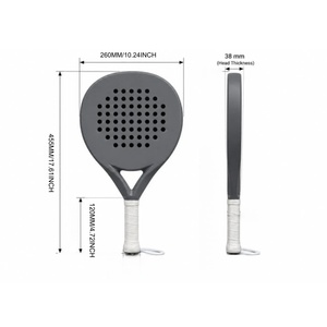 <span class=keywords><strong>Raquette</strong></span> <span class=keywords><strong>de</strong></span> <span class=keywords><strong>padel</strong></span> en fibre <span class=keywords><strong>de</strong></span> carbone personnalisée, noyau léger en EVA, <span class=keywords><strong>raquette</strong></span> <span class=keywords><strong>de</strong></span> tennis <span class=keywords><strong>de</strong></span> <span class=keywords><strong>padel</strong></span> multicolores pour les sports <span class=keywords><strong>de</strong></span> plein air - Product Image 6