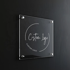 Cartello porta ufficio a parete Logo aziendale targa azienda acrilico segno di visualizzazione del segno - Product Image 2