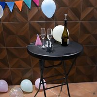 Vente directe usine – Table pliante haute moderne de 81 cm en plastique HDPE durable, étanche et extensible pour l'extérieur – Mobilier d'extérieur