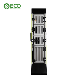 Hiện đại có thể gập lại kim loại <span class=keywords><strong>Rack</strong></span> hiển thị nhà máy trực tiếp bán cho siêu thị sử dụng các tông sóng cửa với tầng khóa đứng - Product Image 3