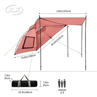 Tente de protection solaire et d'intimité Kawagebo Kamp (KK) pour hayon de SUV, véhicule, MPV, camion