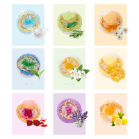 Grandes bombes de bain turquoise géode en cristal faites à la main pour femmes huiles essentielles relaxantes pour hydrater les peaux sèches-coffret cadeau