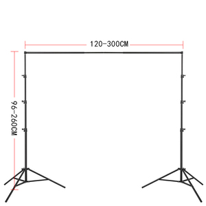 Soporte de Fondo Resistente FOSOTO F-263 de Alta Calidad de 2.6*3m, Kit de Sistema de Soporte de Fondo <span class=keywords><strong>para</strong></span> Fotografía de Estudio Fotográfico - Product Image 3