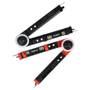 Meistverkauftes Holzbearbeitungswerkzeug Winkelmesser Aluminium-Winkellineal mit Wasserwaage - Product Image 3