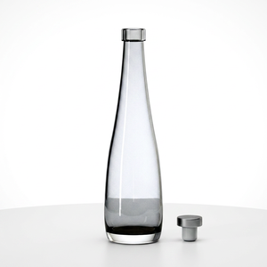 Bouteille de vin en verre en gros avec bouchon en liège 12oz 200ml 375ml 500ml 750ml – Sérigraphie mate pour jus pétillant et <span class=keywords><strong>tequila</strong></span> - Product Image 6