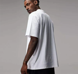 T-shirts pour hommes de haute qualité 250g, personnalisés, 100% coton, impression sérigraphique, surdimensionnés, anti-froissement, fournisseur de vêtements de sport pour hommes - Product Image 4