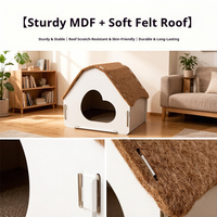 Griffoir pour chat en carton OEM en gros, avec revêtement en feutre, durable, antidérapant, anti-poussière et résistant à l'usure