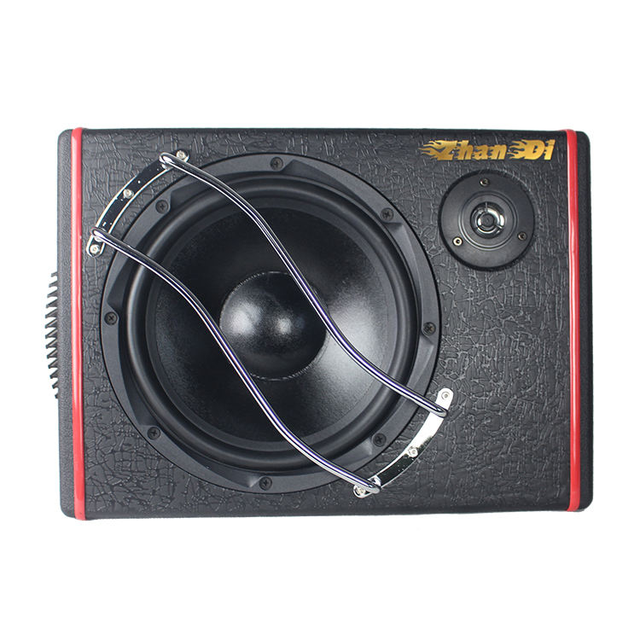 High Quality 10 Inch Car Active Subwoofer with 100W RMS Power Wooden Subwoofer Enclosure DC 12V Auto Sound System