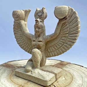 Diosa Egipcia Antigua <span class=keywords><strong>ISIS</strong></span> Tallada en Piedra Arenisca Natural de Alta Calidad para Decoración - Product Image 3