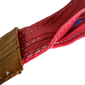 5T <span class=keywords><strong>150mm</strong></span> 3m 표준 EN 1492-1:2000 헤비 듀티 리프팅 벨트 플랫 폴리에스터 슬링 웨빙 슬링 보호 슬리브 - Product Image 5