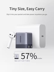 <span class=keywords><strong>Chargeur</strong></span> USB C Nexode UGREEN Air 45W, <span class=keywords><strong>bloc</strong></span> de charge pliable ultra mini GaN, <span class=keywords><strong>chargeur</strong></span> mural à charge rapide pour iPhone Samsung - Product Image 3