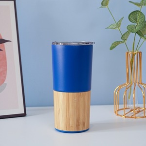 Bouteille <span class=keywords><strong>Magsafe</strong></span> <span class=keywords><strong>Personnalisable</strong></span> Tasse Thermos Double Couche en Acier Inoxydable <span class=keywords><strong>Coque</strong></span> en Bambou Grain de Bois pour Café Bouteilles à Vide Thermos - Product Image 4