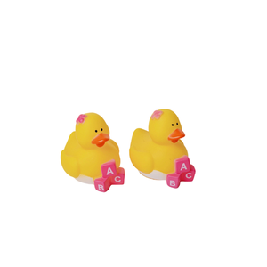 Unique Custom Rubberduck Baby Bath Toys Pattern Designs Bathtub Fun for Kids and Toddlers Bulk Mini Small Plastic logo Vinyl - Product Image 2