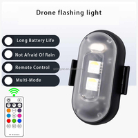 Mini lampes de signalisation pour avions, voitures, motos, vélos, feux arrière, feux d'avertissement clignotants RGB, télécommande sans fil