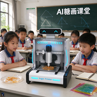 Imprimante 3D alimentaire Panda nouvelle, personnalisable, intelligente, électrique, automatique, contrôlée par Android, facile à utiliser, pour pâte à sucre et peinture alimentaire