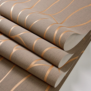 <span class=keywords><strong>Papier</strong></span> <span class=keywords><strong>peint</strong></span> moderne à rayures tridimensionnelles non tissé <span class=keywords><strong>Papier</strong></span> <span class=keywords><strong>peint</strong></span> léger de luxe pour la décoration intérieure - Product Image 3