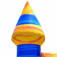 Château gonflable commercial en PVC pour le sport, facile à installer, thème tropical, pour enfants, idéal pour la location événementielle